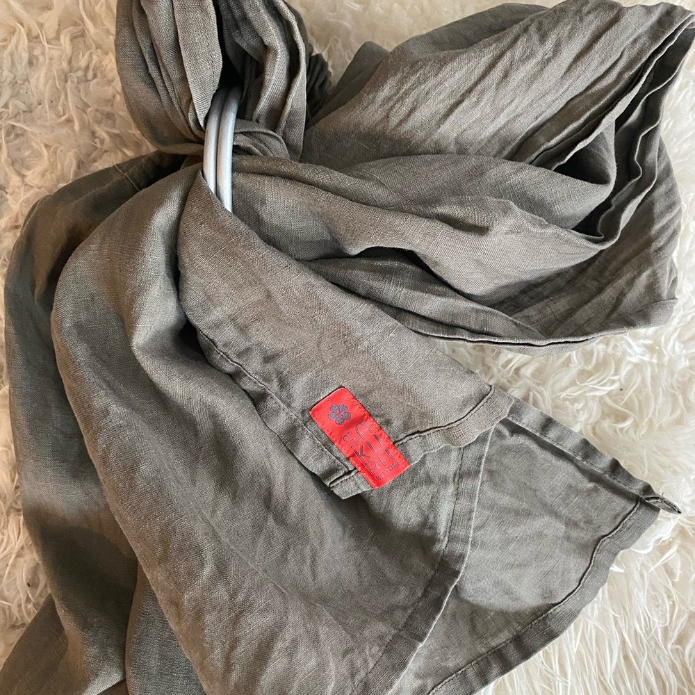 Sakura Bloom Single Layer Linen Sling Driftwood